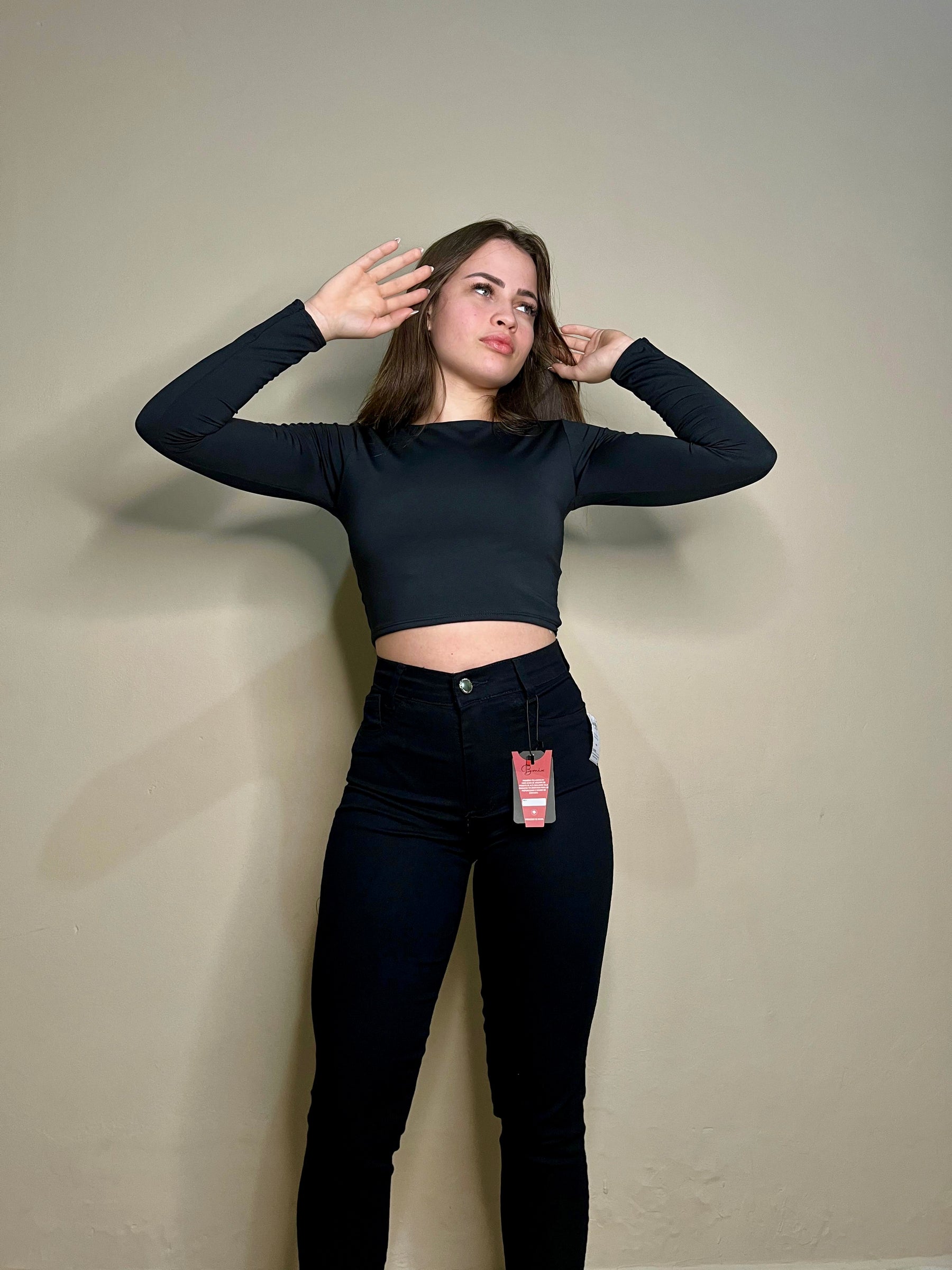 Calça Skinny Preta C/ Stretch