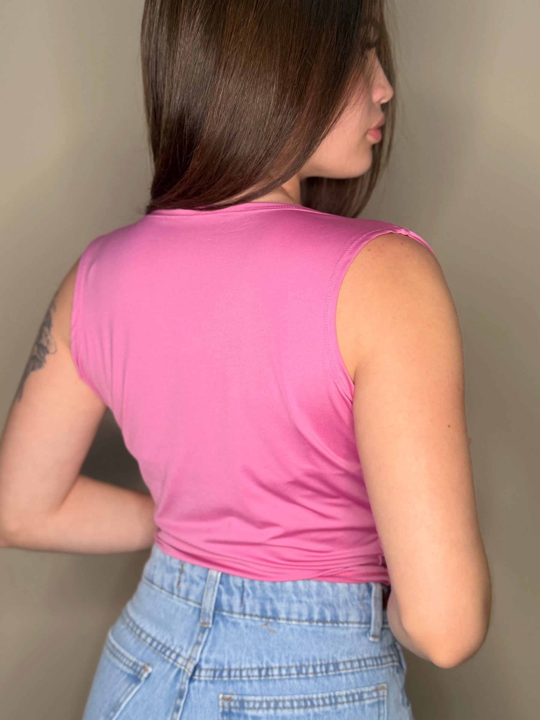 Blusa Social Decote Drapeado