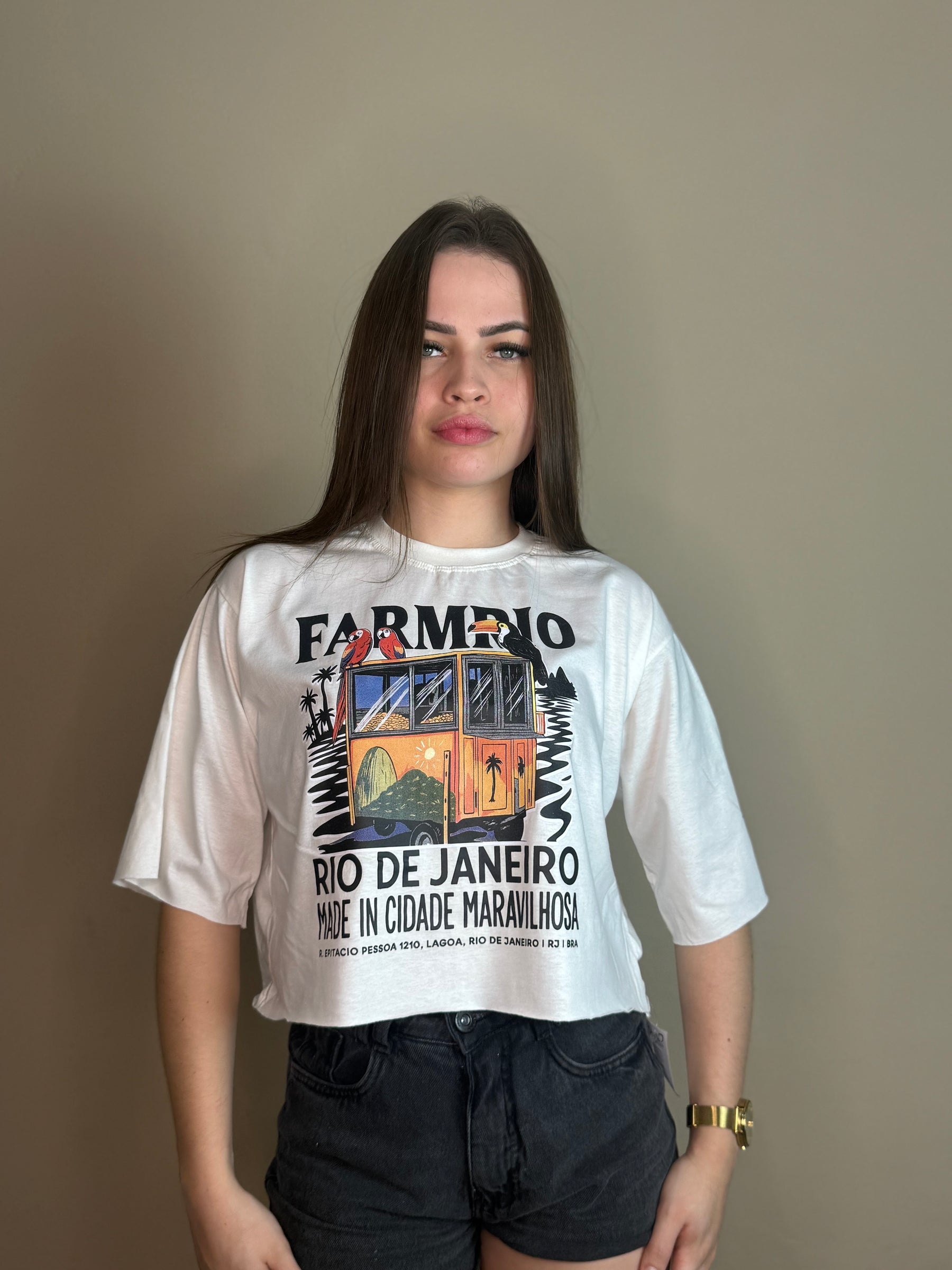 Cropped Oversize 100% Algodão