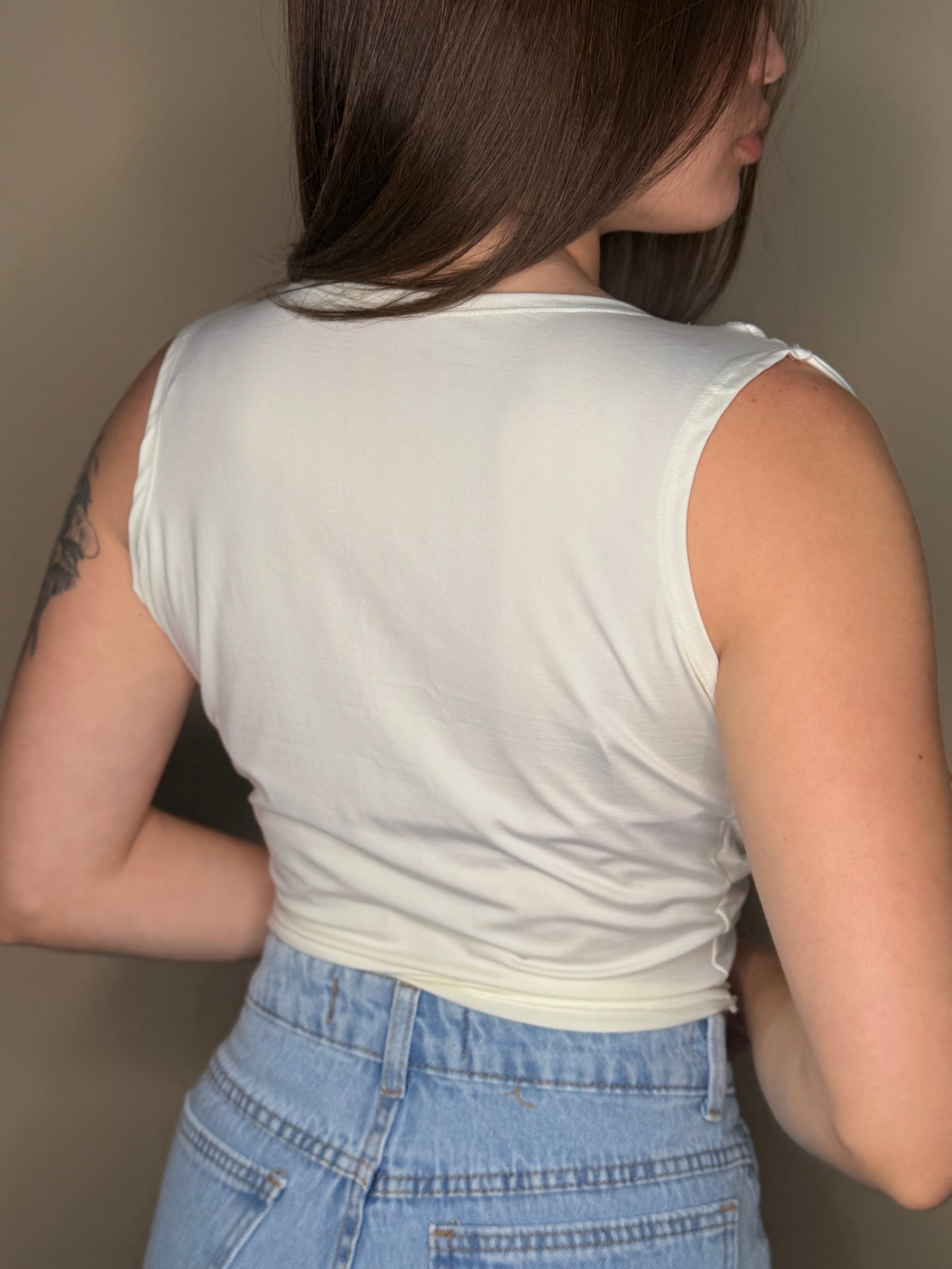 Blusa Social Decote Drapeado