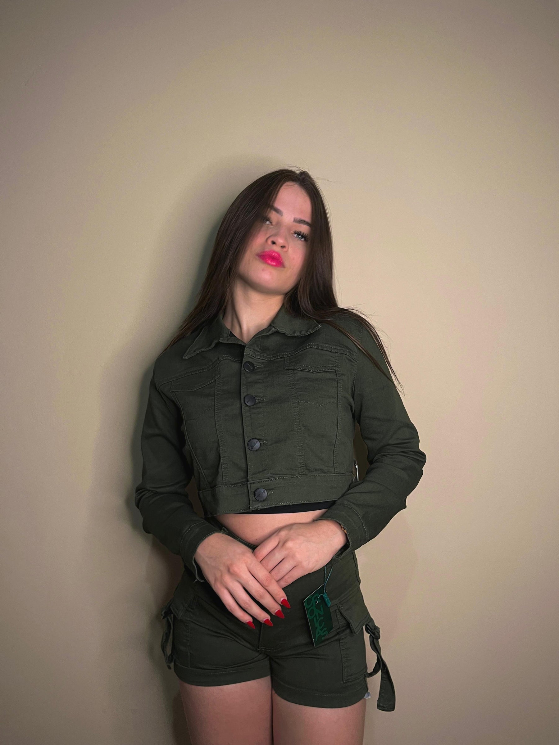 Jaqueta Jeans Verde - Crônicas Jeans