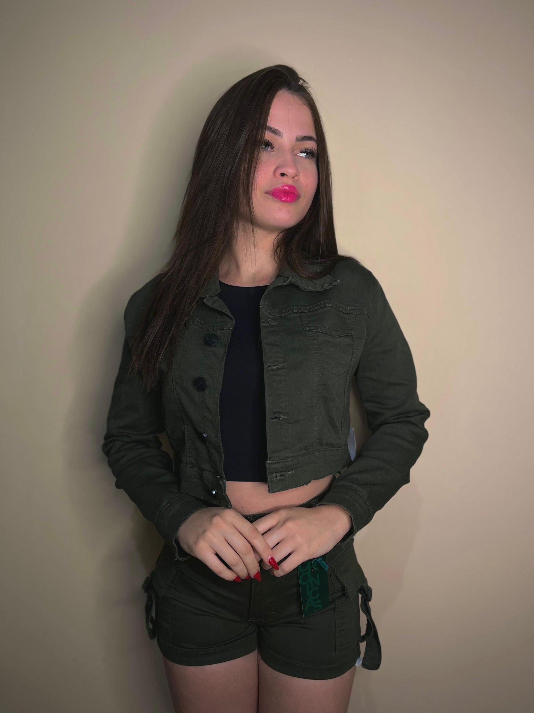 Jaqueta Jeans Verde - Crônicas Jeans