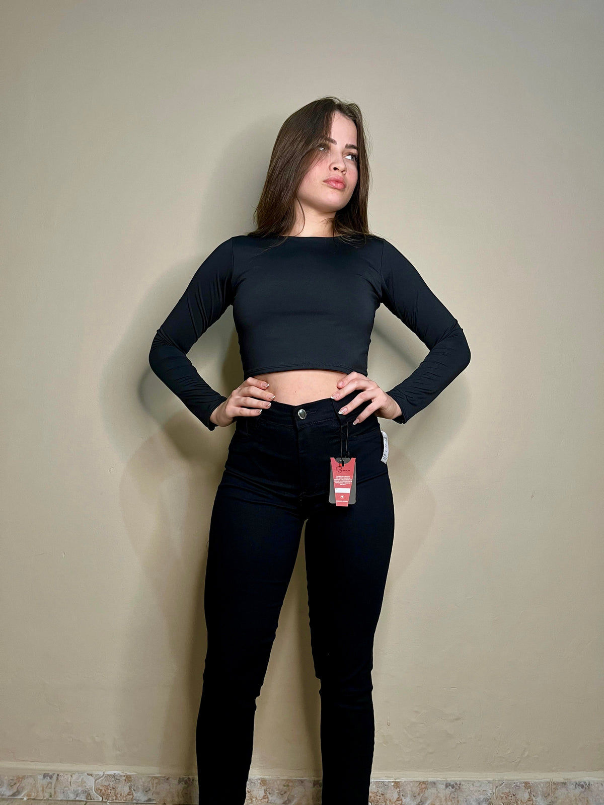 Calça Skinny Preta C/ Stretch