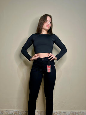Calça Skinny Preta C/ Stretch