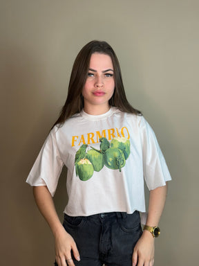 Cropped Oversize 100%  Algodão