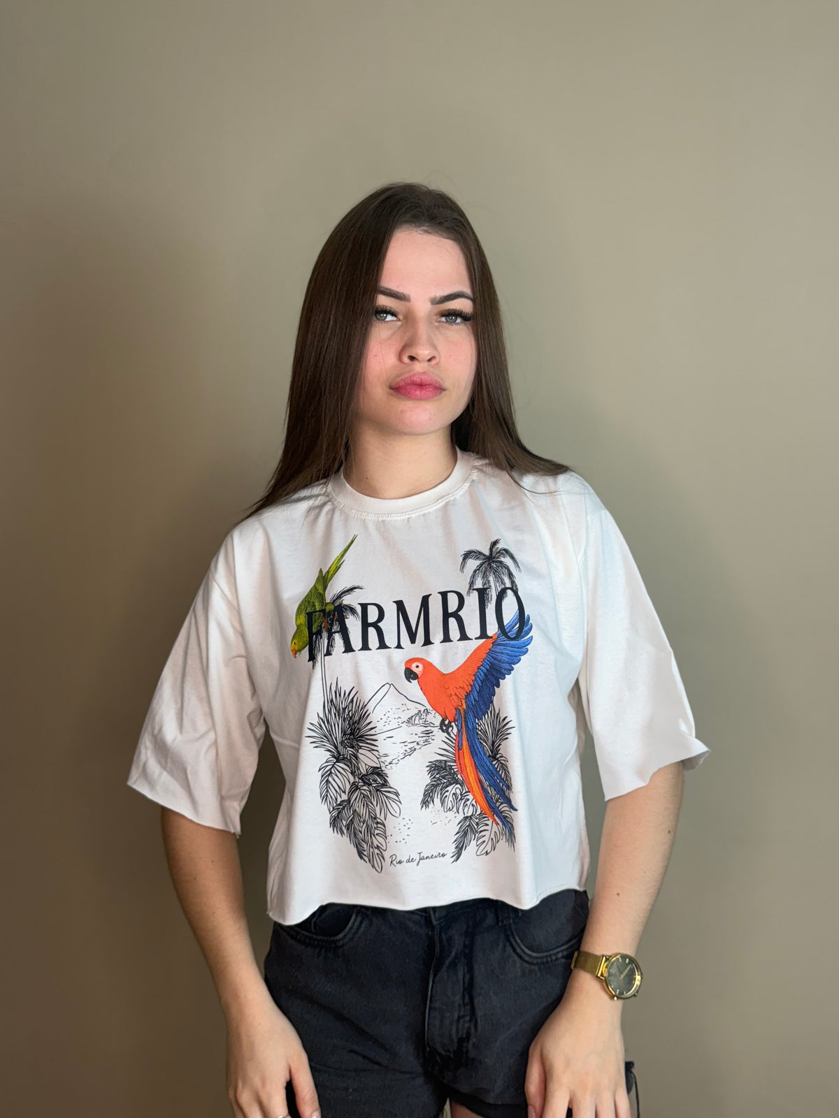 Cropped Oversize 100%  Algodão