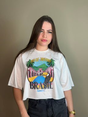 Cropped Oversize 100%  Algodão