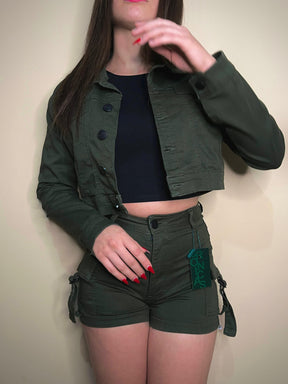 Short Cargo Verde - Crônicas Jeans