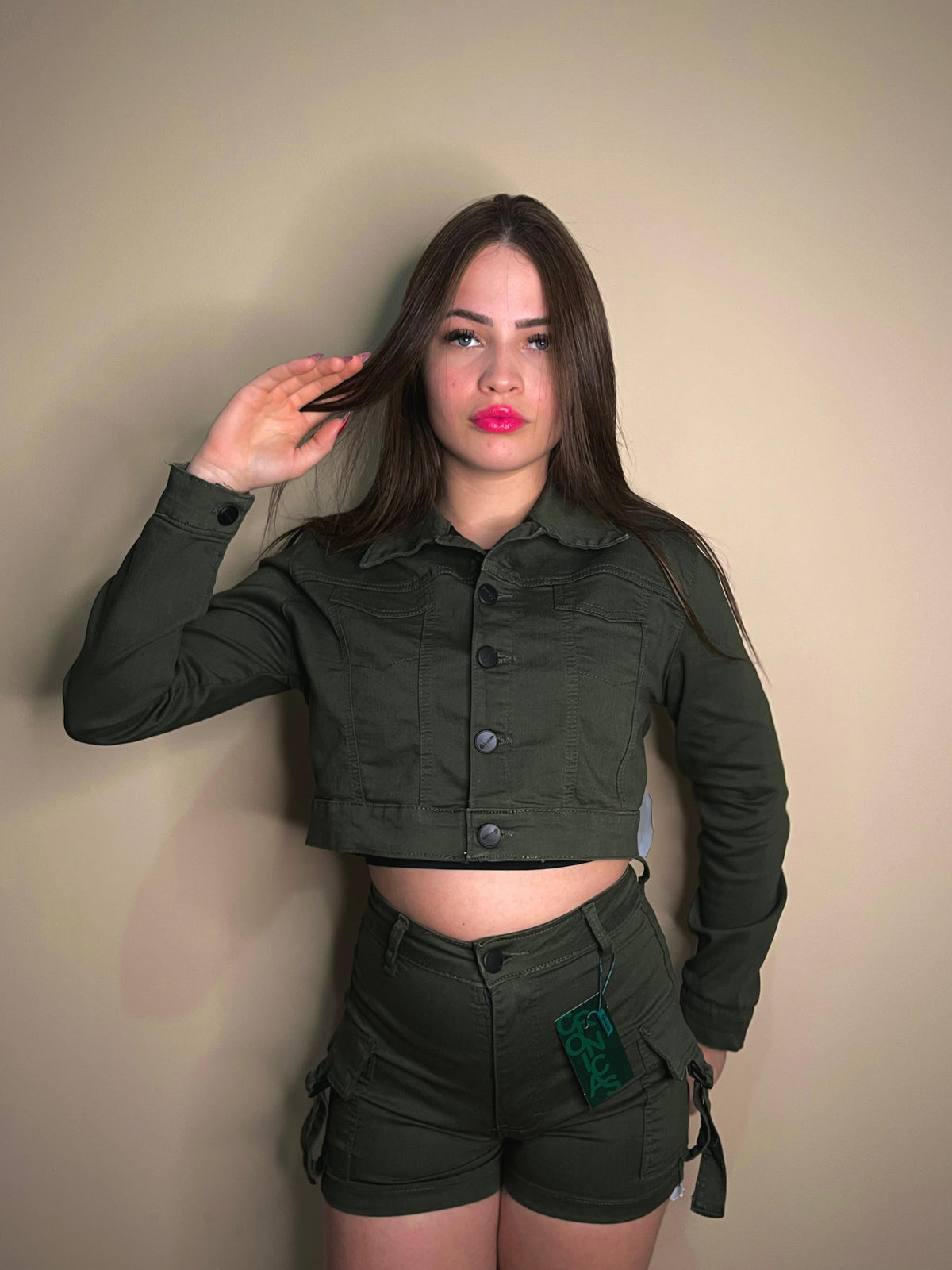 Short Cargo Verde - Crônicas Jeans